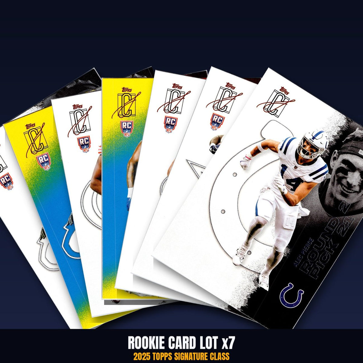2025 Topps Signature Class Rookie Card Lot x7 - Cam Williams, Collins, Walker