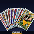 2025 Topps Chrome X-Fractor Lot x9 - Josh Jacobs, DJ Moore, Montgomery