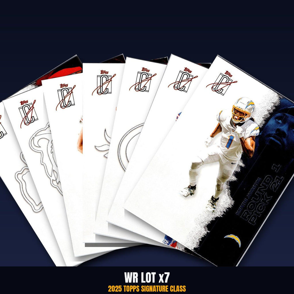 2025 Topps Signature Class WR Lot x7 - Worthy, Odunze, London, Sutton, Reed