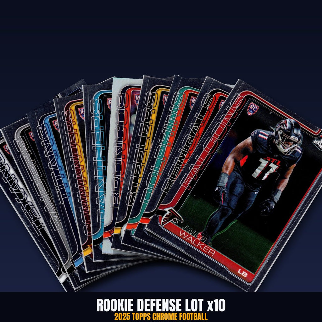 2025 Topps Chrome Rookie Defense Lot x10 - Jalon Walker, Stewart, Barron RC