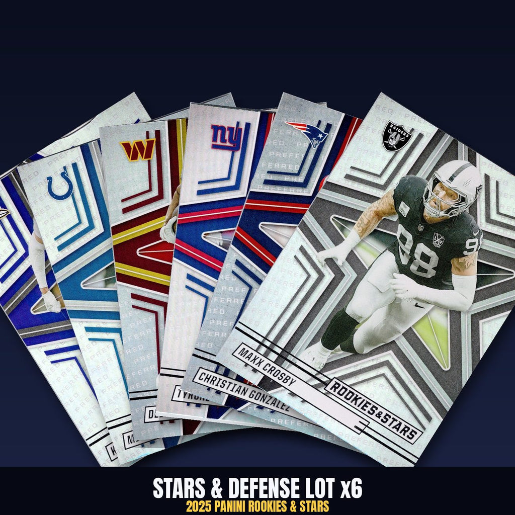 2025 Rookies & Stars Stars Lot x6 - Pittman, Deebo, Maxx Crosby