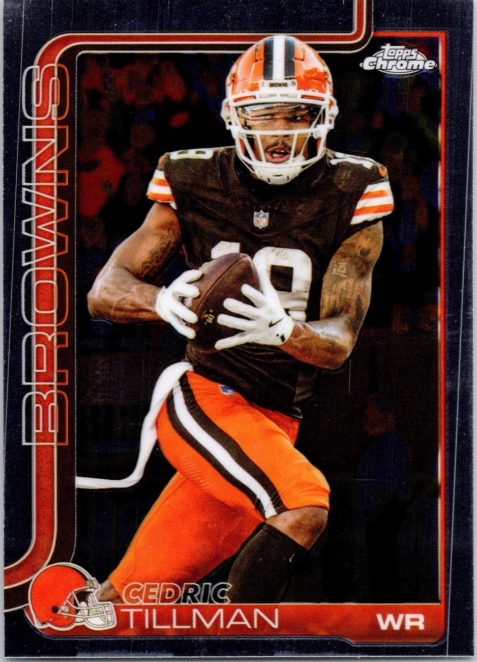 2025 Topps Chrome WR Lot x9 - Shakir, Pearsall, Downs, Doubs, Mooney