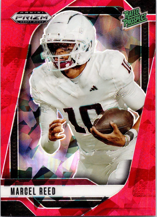 2025 Prizm Draft Picks RED CRACKED ICE QB/WR Lot x8 - Gabriel, Howard, Royals