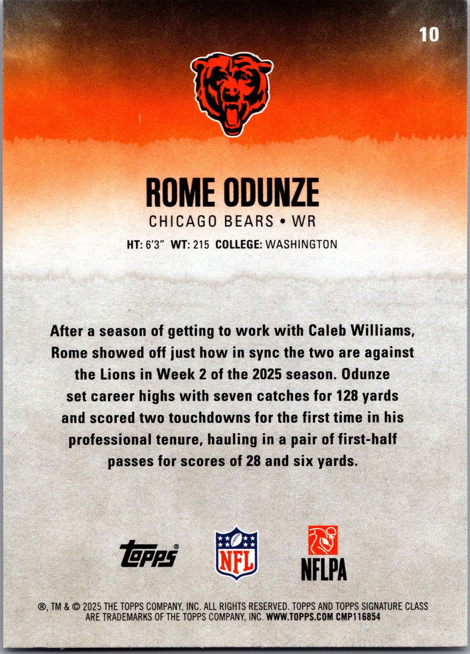 2025 Topps Signature Class WR Lot x7 - Worthy, Odunze, London, Sutton, Reed
