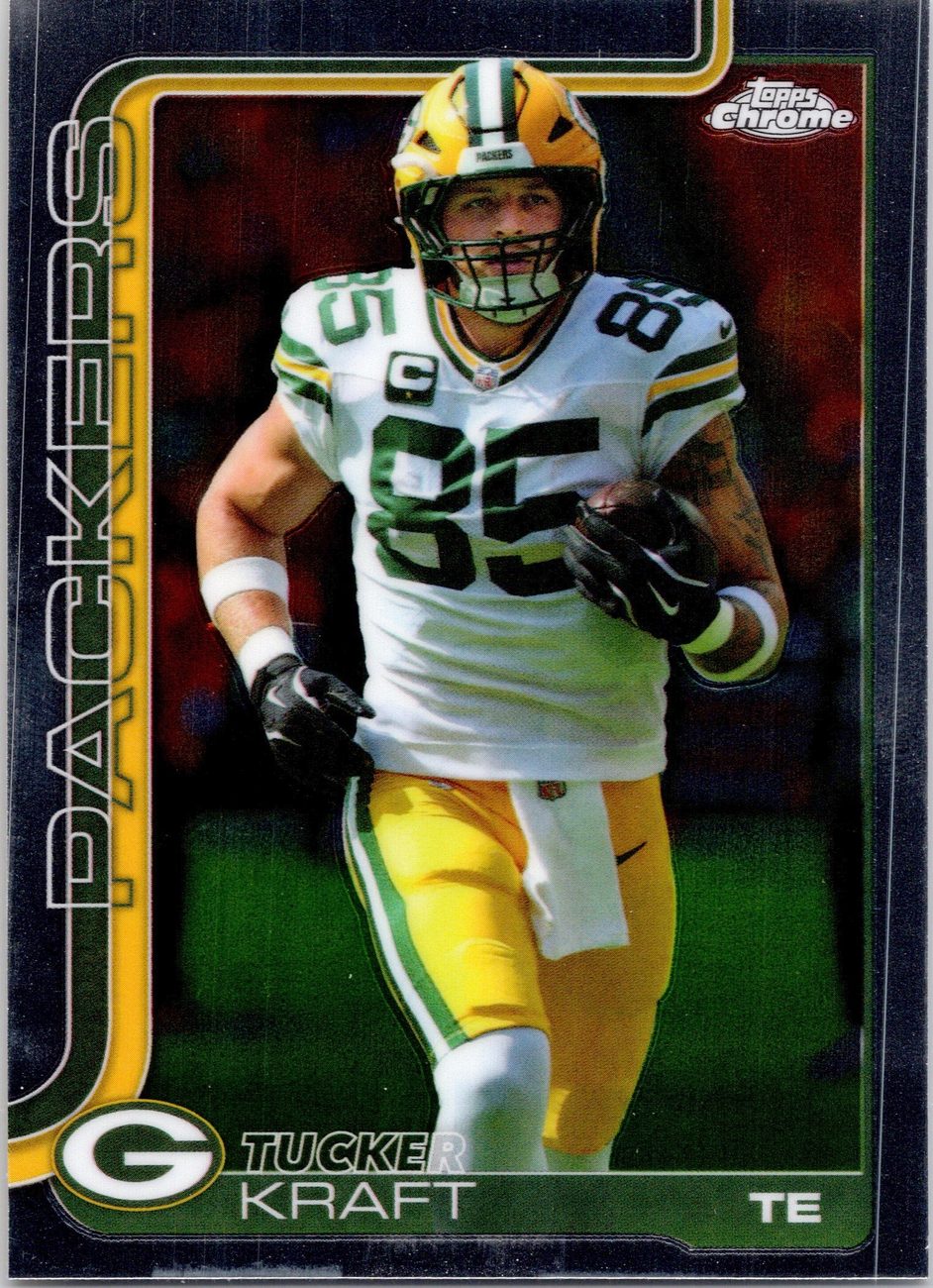 2025 Topps Chrome QB RB TE Lot x8 - Daniel Jones, Swift, Hunter Henry