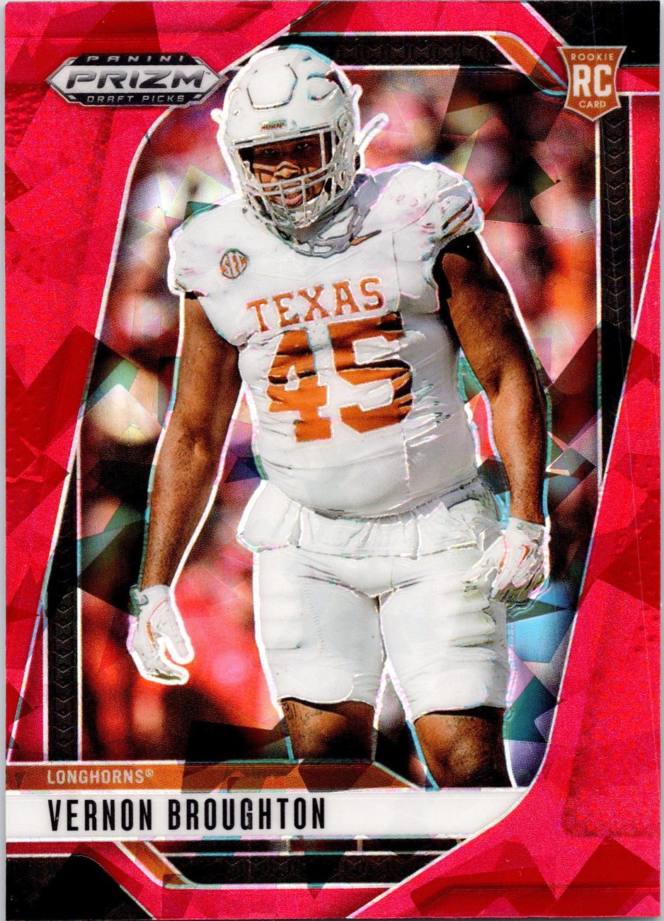 2025 Prizm Draft Picks RED CRACKED ICE Defense Lot x8 - Tuimoloau, W.Johnson