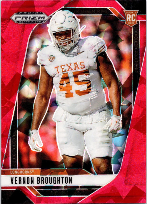 2025 Prizm Draft Picks RED CRACKED ICE Defense Lot x8 - Tuimoloau, W.Johnson