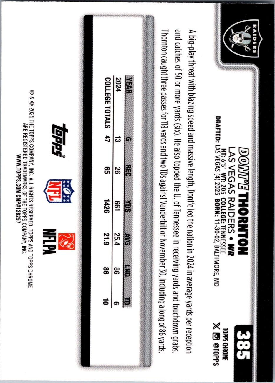 2025 Topps Chrome Rookie Offense Lot x11 - Dillon Gabriel, Higgins, Gordon