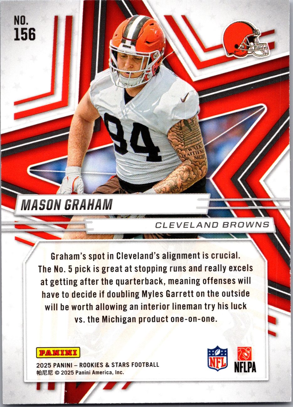 2025 Rookies & Stars Rookie Lot x5 - Graham, Hampton, Nolen RC