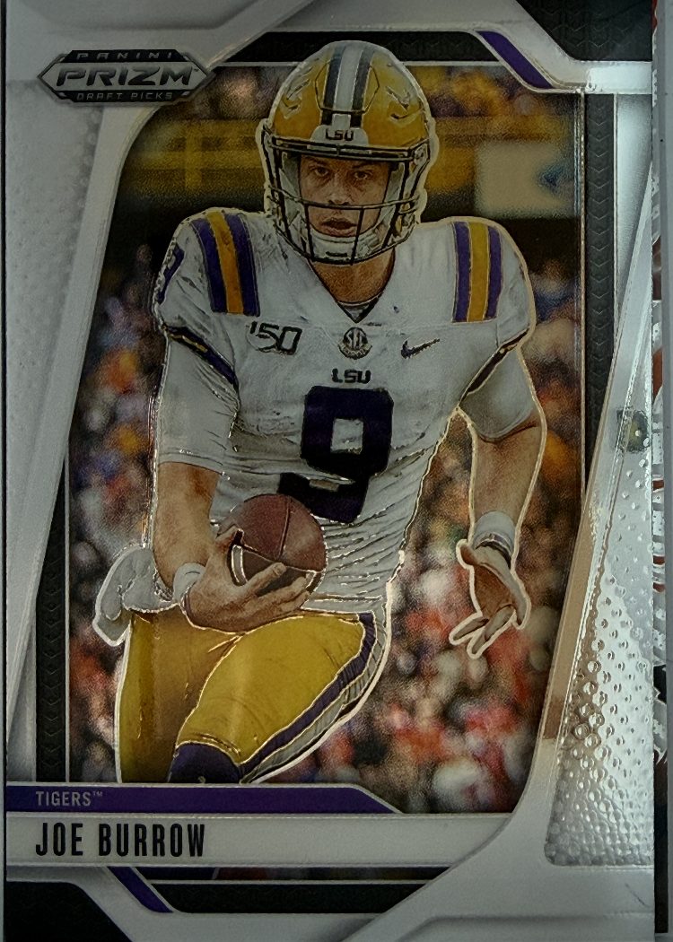 Joe Burrow 3-Card Lot - Prizm Draft Picks Red Parallel + Silver + Resurgence