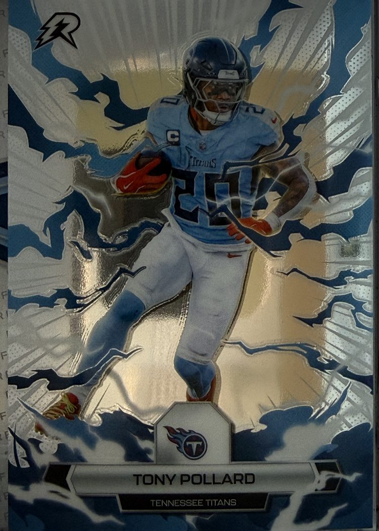 Tony Pollard 4-Card Lot Titans - Pink & Teal Lazer, Rookies & Stars, Resurgence
