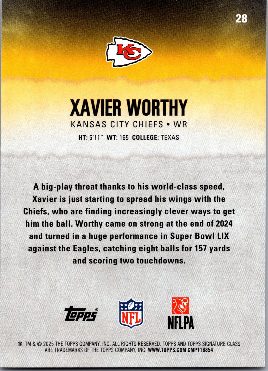 2025 Topps Signature Class WR Lot x7 - Worthy, Odunze, London, Sutton, Reed