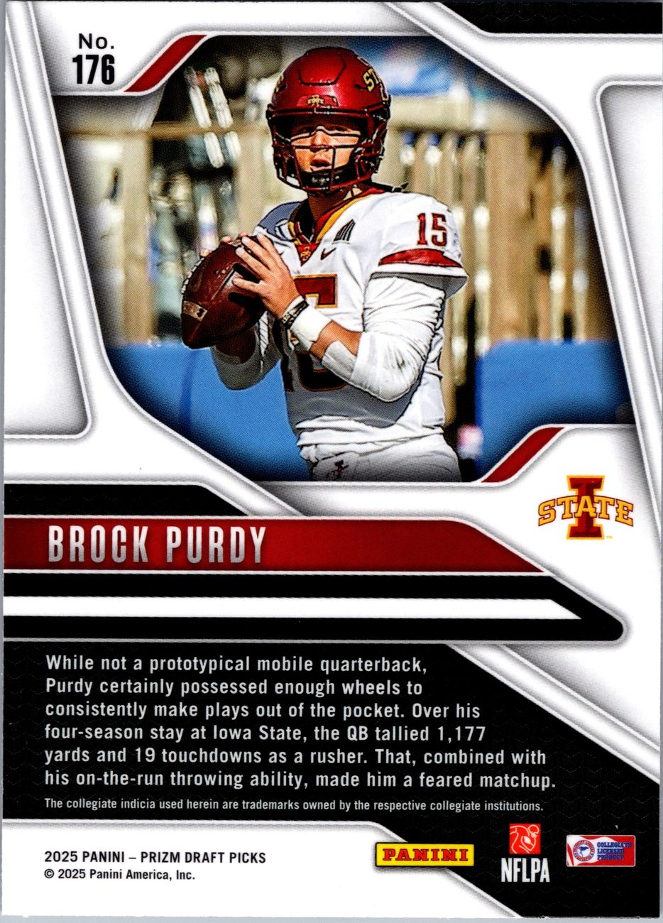 2025 Prizm Draft Picks NFL Stars Lot x4 - Goff, Stroud, Purdy, Collins Red Ice