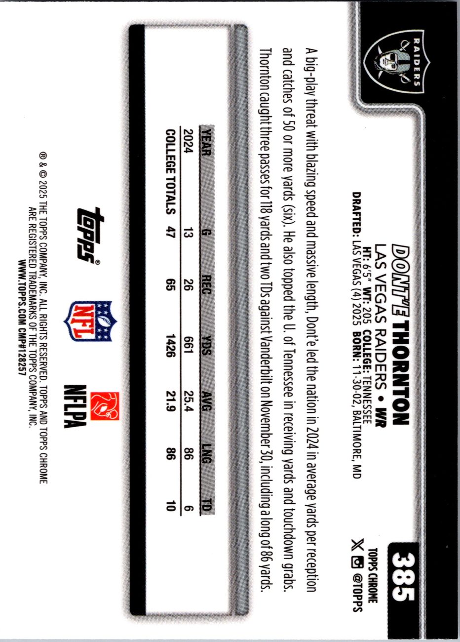 2025 Topps Chrome Rookie X-Fractor Lot x6 - Gabriel, Mike Green, Pink RCs