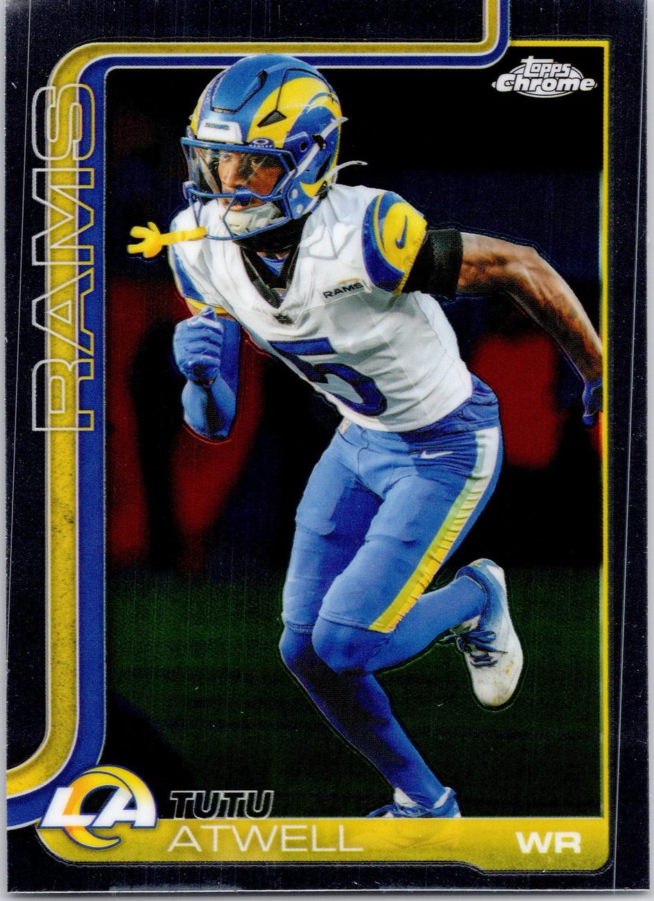 2025 Topps Chrome WR Lot x9 - Shakir, Pearsall, Downs, Doubs, Mooney