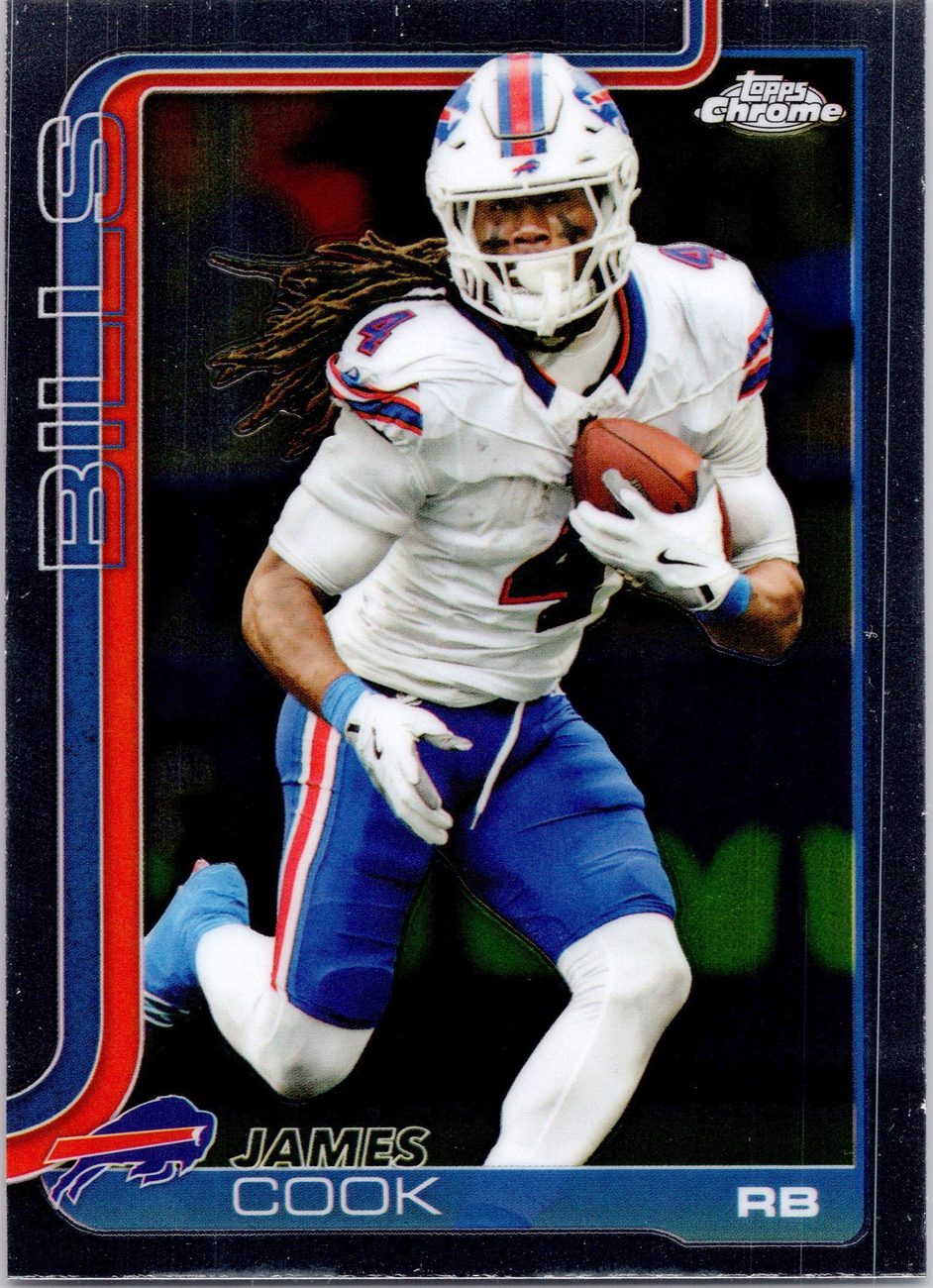 2025 Topps Chrome NFL Stars Lot x8 - Bucky Irving, James Cook, LaPorta