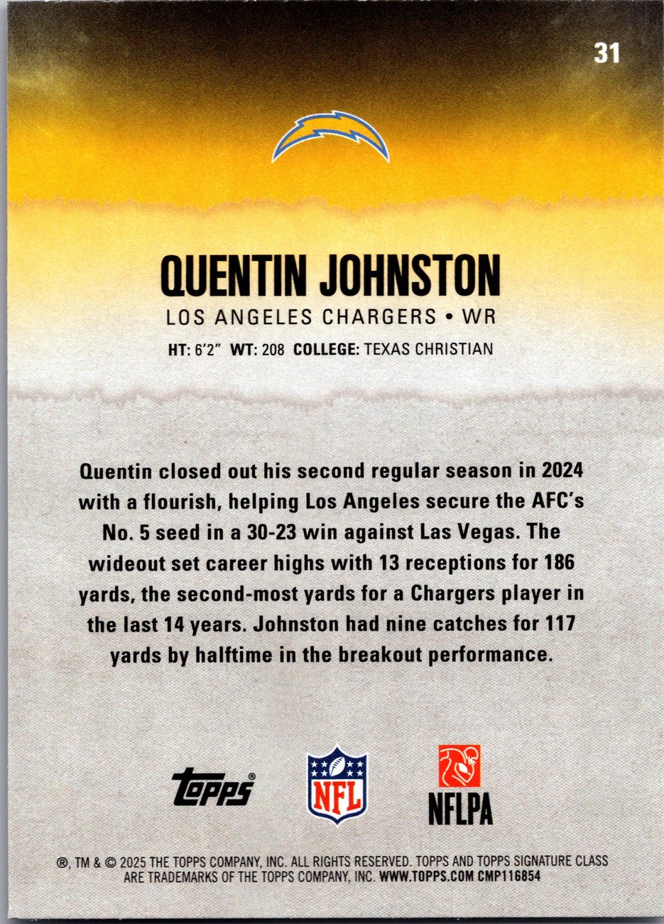 2025 Topps Signature Class WR Lot x7 - Worthy, Odunze, London, Sutton, Reed