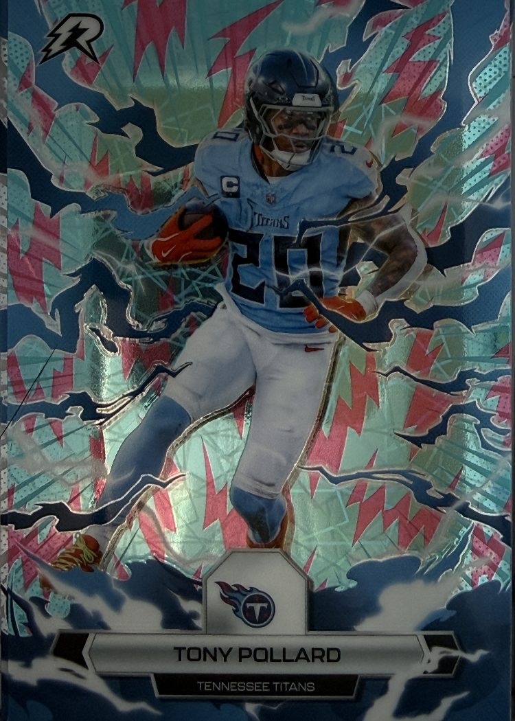 Tony Pollard 4-Card Lot Titans - Pink & Teal Lazer, Rookies & Stars, Resurgence
