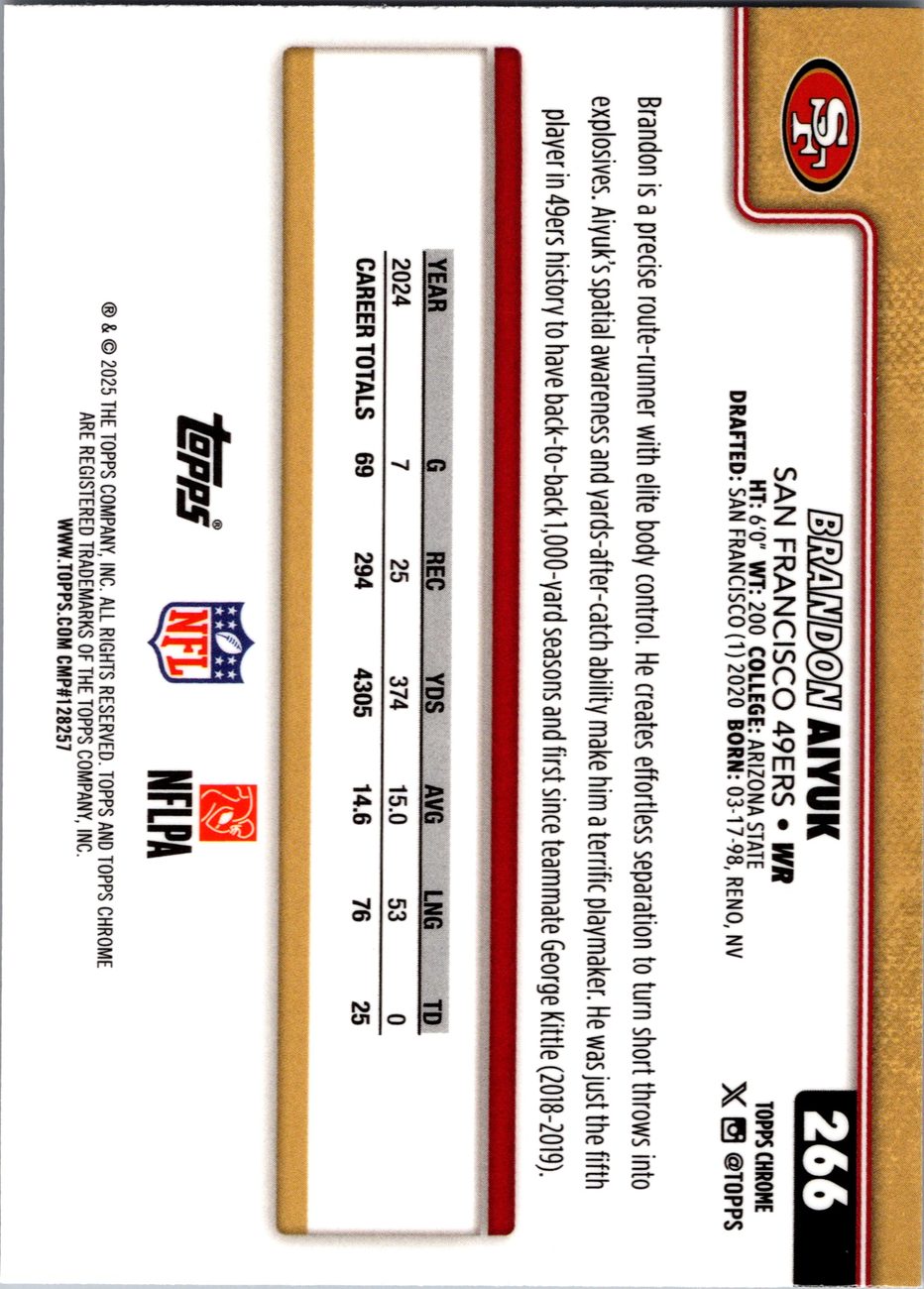 2025 Topps Chrome NFL Stars Lot x8 - Bucky Irving, James Cook, LaPorta