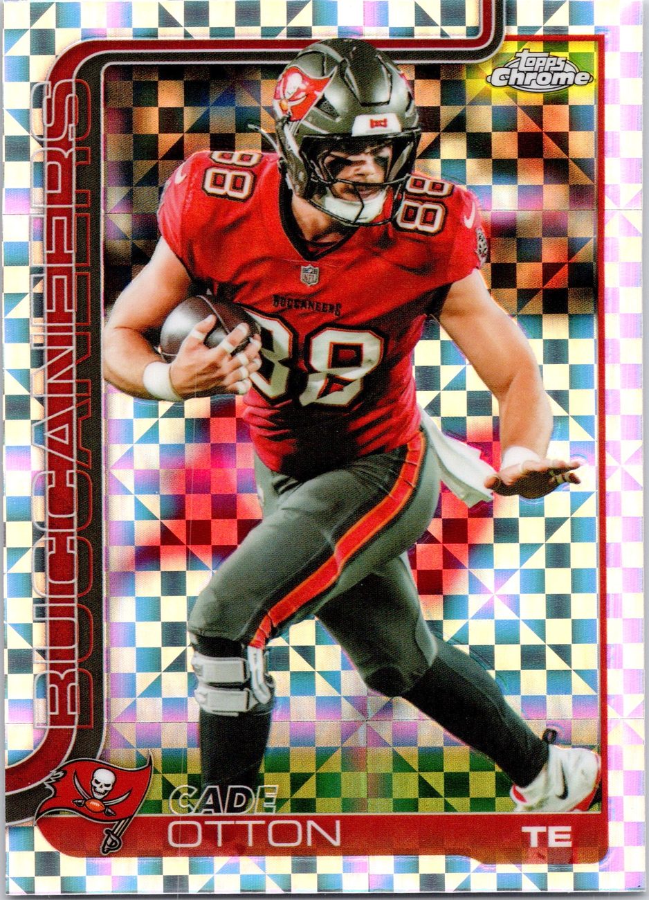 2025 Topps Chrome X-Fractor Lot x9 - Josh Jacobs, DJ Moore, Montgomery