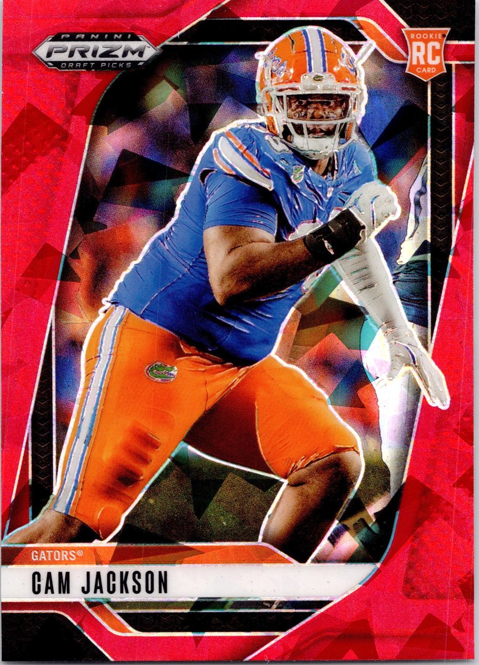 2025 Prizm Draft Picks RED CRACKED ICE Defense Lot x8 - Tuimoloau, W.Johnson