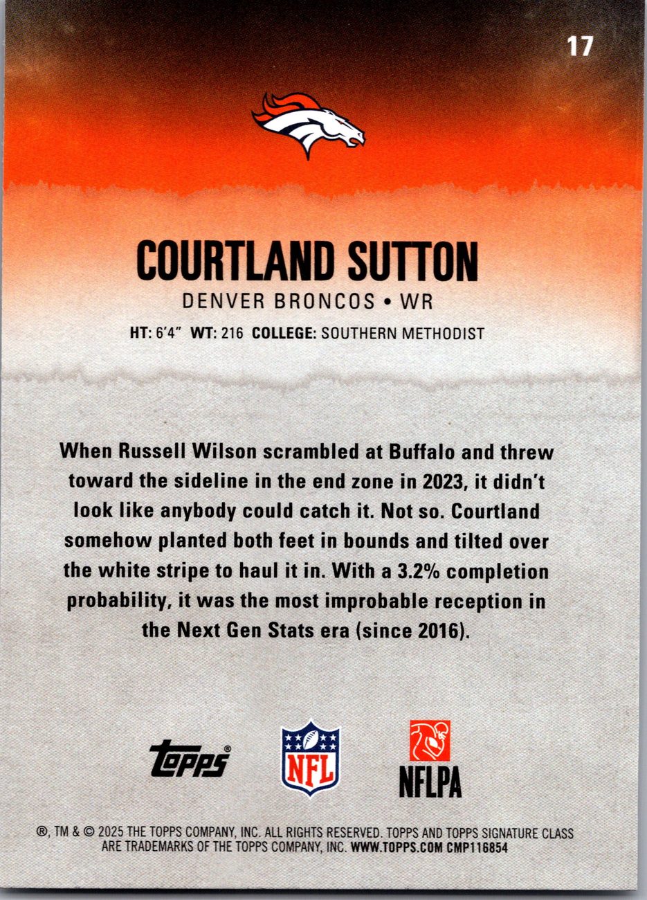 2025 Topps Signature Class WR Lot x7 - Worthy, Odunze, London, Sutton, Reed
