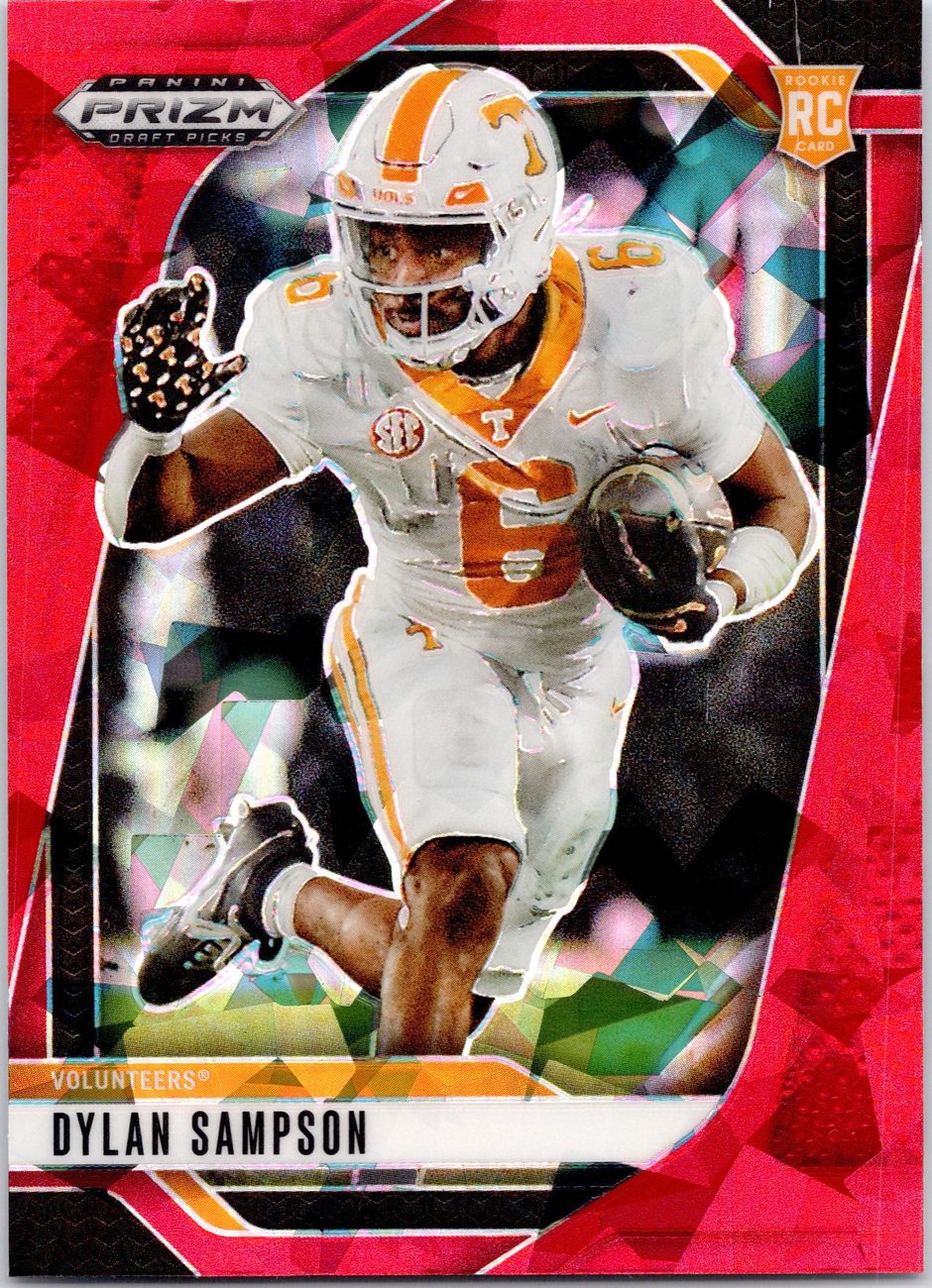2025 Prizm Draft Picks RED CRACKED ICE Skill Lot x8 - Sampson, Kaleb Johnson