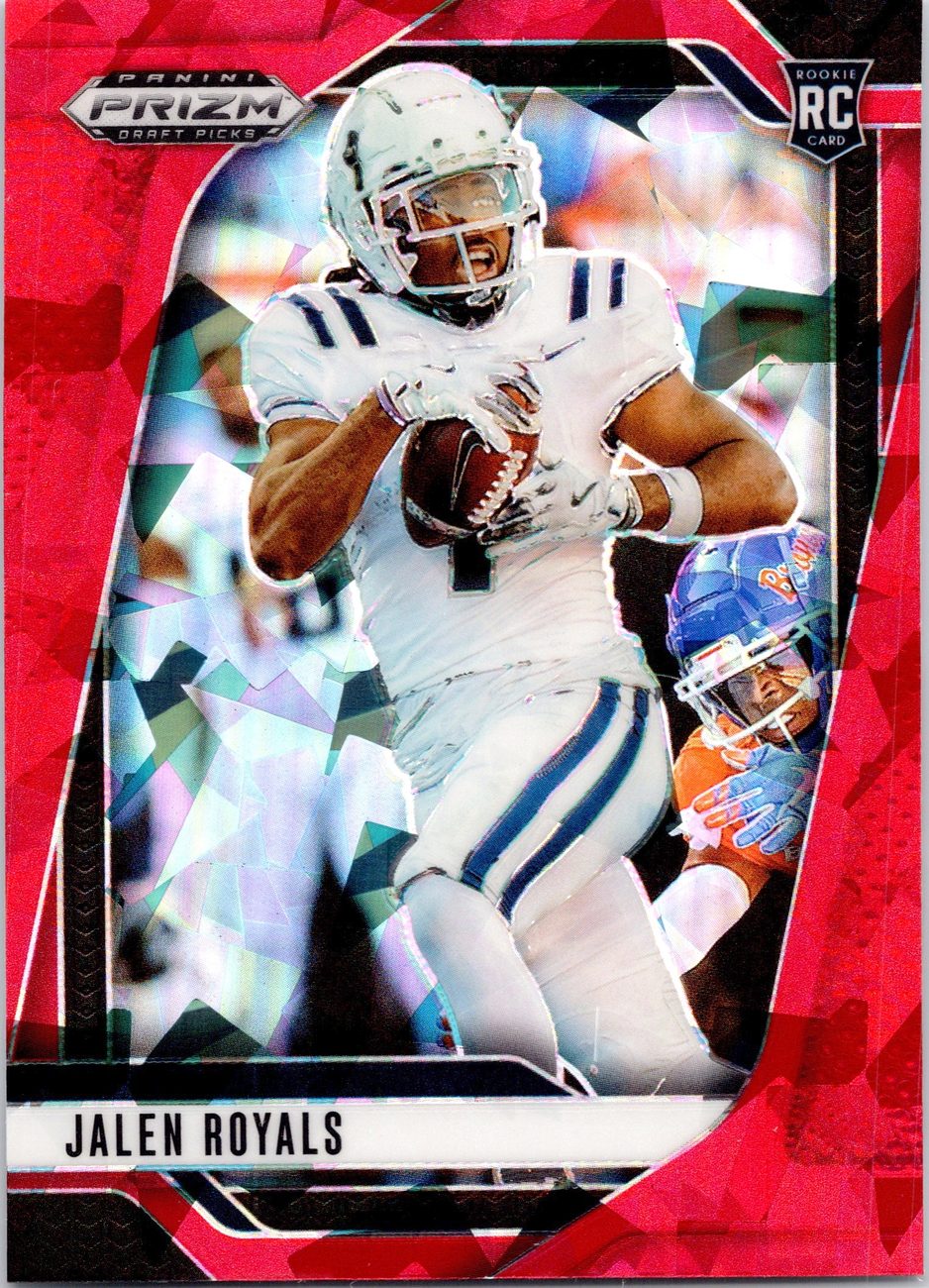 2025 Prizm Draft Picks RED CRACKED ICE QB/WR Lot x8 - Gabriel, Howard, Royals