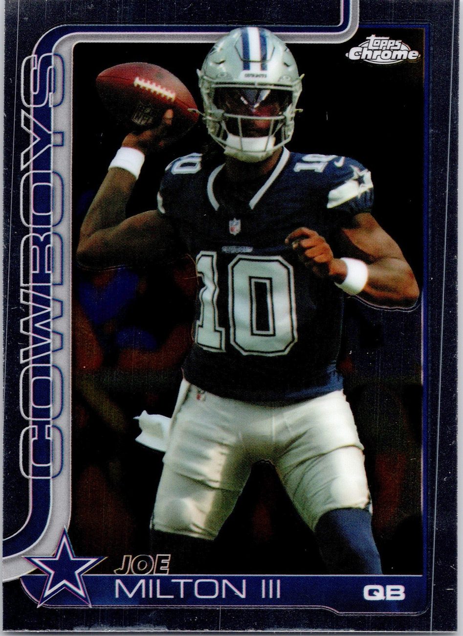 2025 Topps Chrome QB RB TE Lot x8 - Daniel Jones, Swift, Hunter Henry