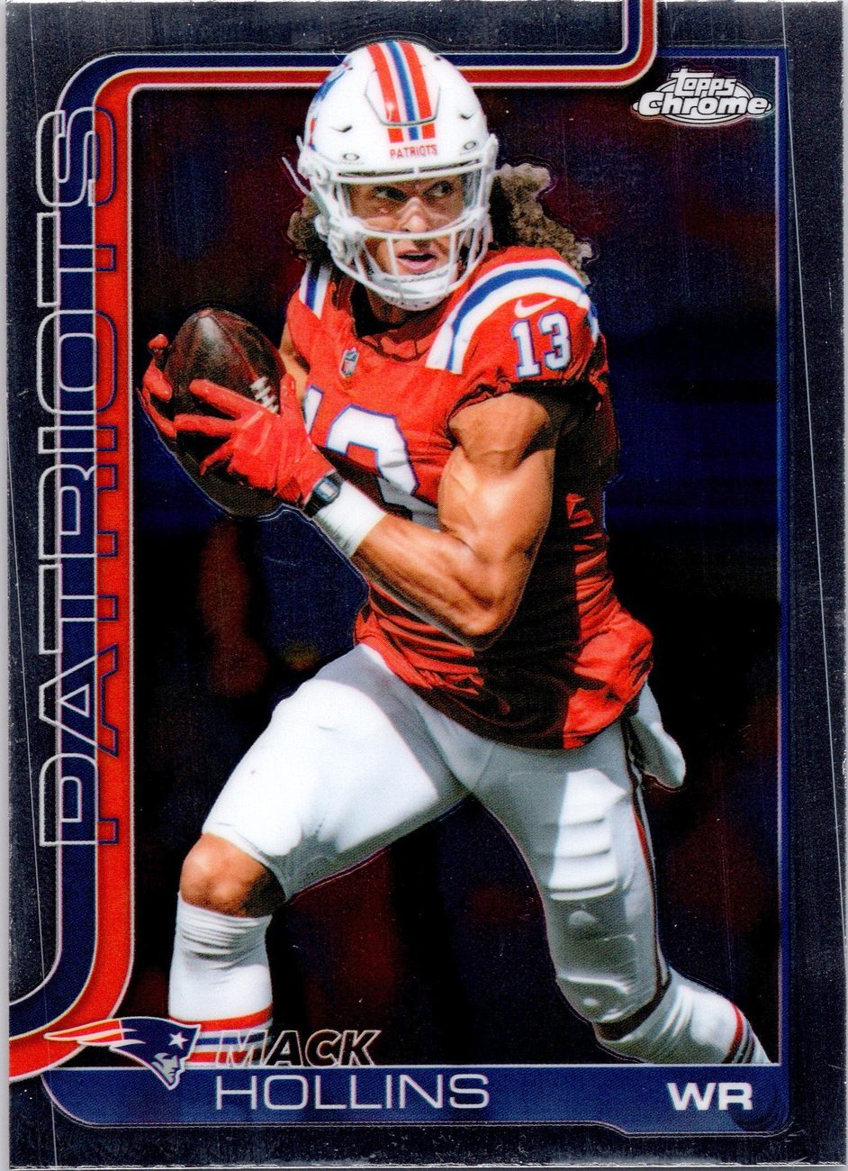 2025 Topps Chrome WR Lot x9 - Shakir, Pearsall, Downs, Doubs, Mooney