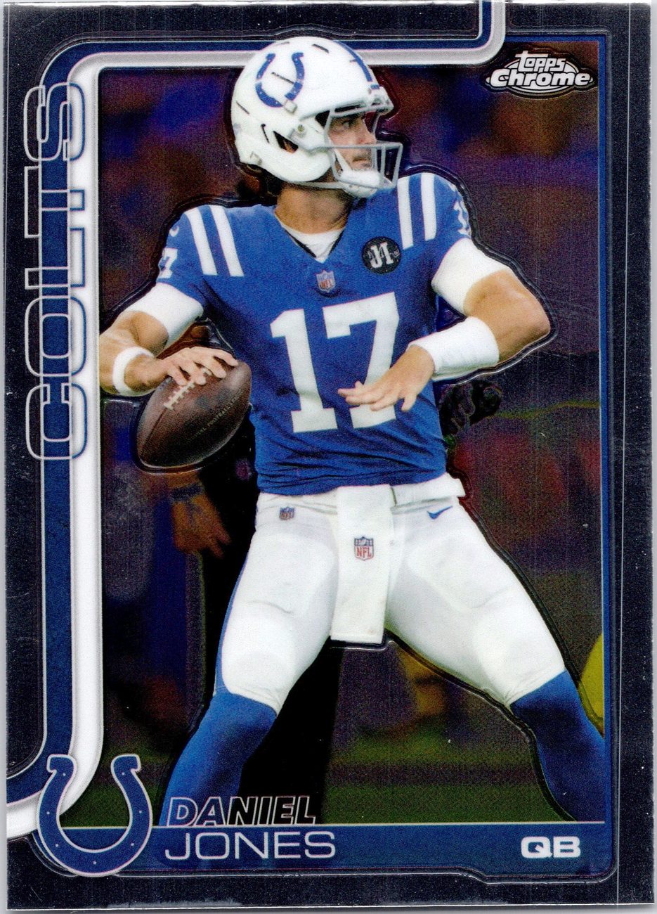 2025 Topps Chrome QB RB TE Lot x8 - Daniel Jones, Swift, Hunter Henry