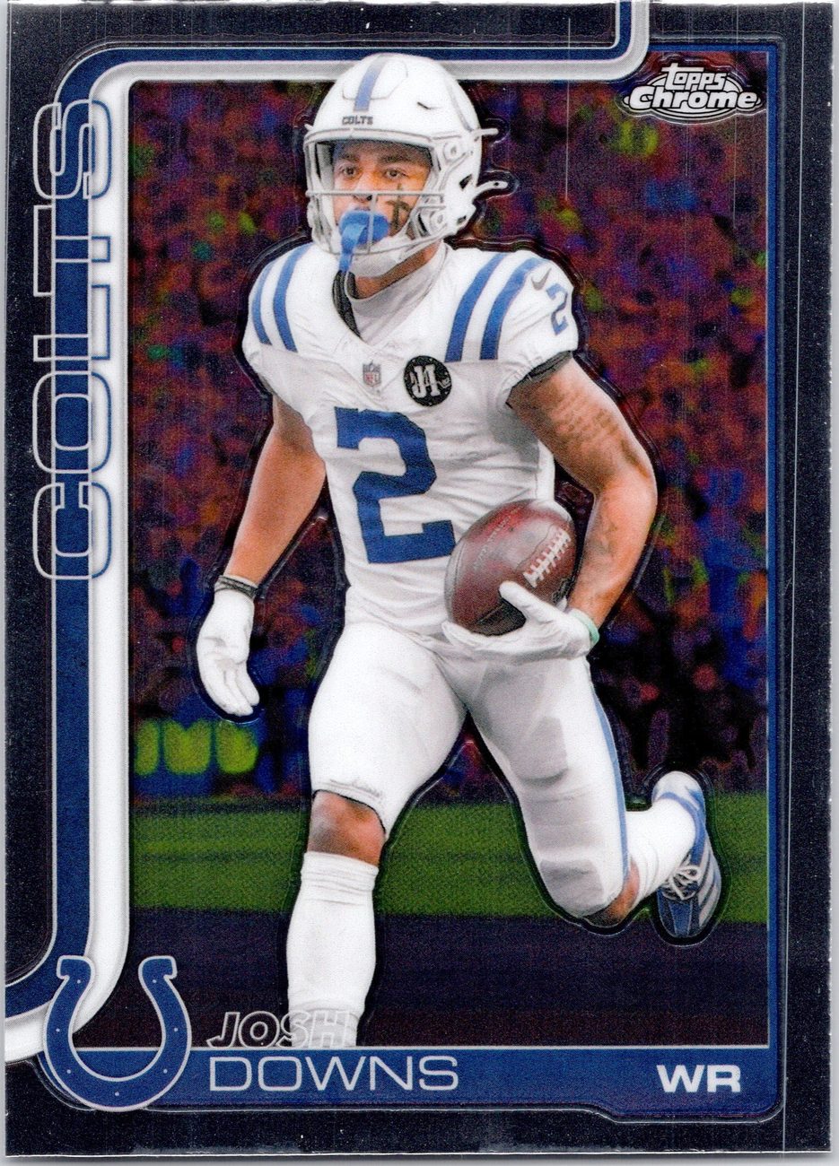 2025 Topps Chrome WR Lot x9 - Shakir, Pearsall, Downs, Doubs, Mooney