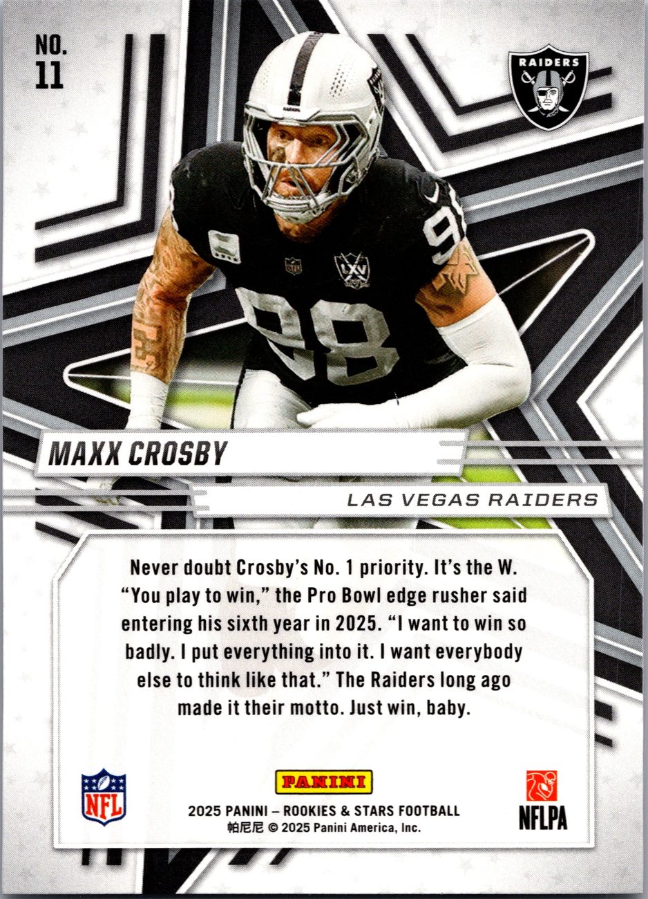 2025 Rookies & Stars Stars Lot x6 - Pittman, Deebo, Maxx Crosby
