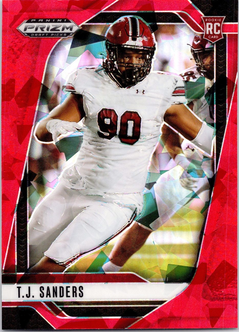 2025 Prizm Draft Picks RED CRACKED ICE Defense Lot x8 - Tuimoloau, W.Johnson