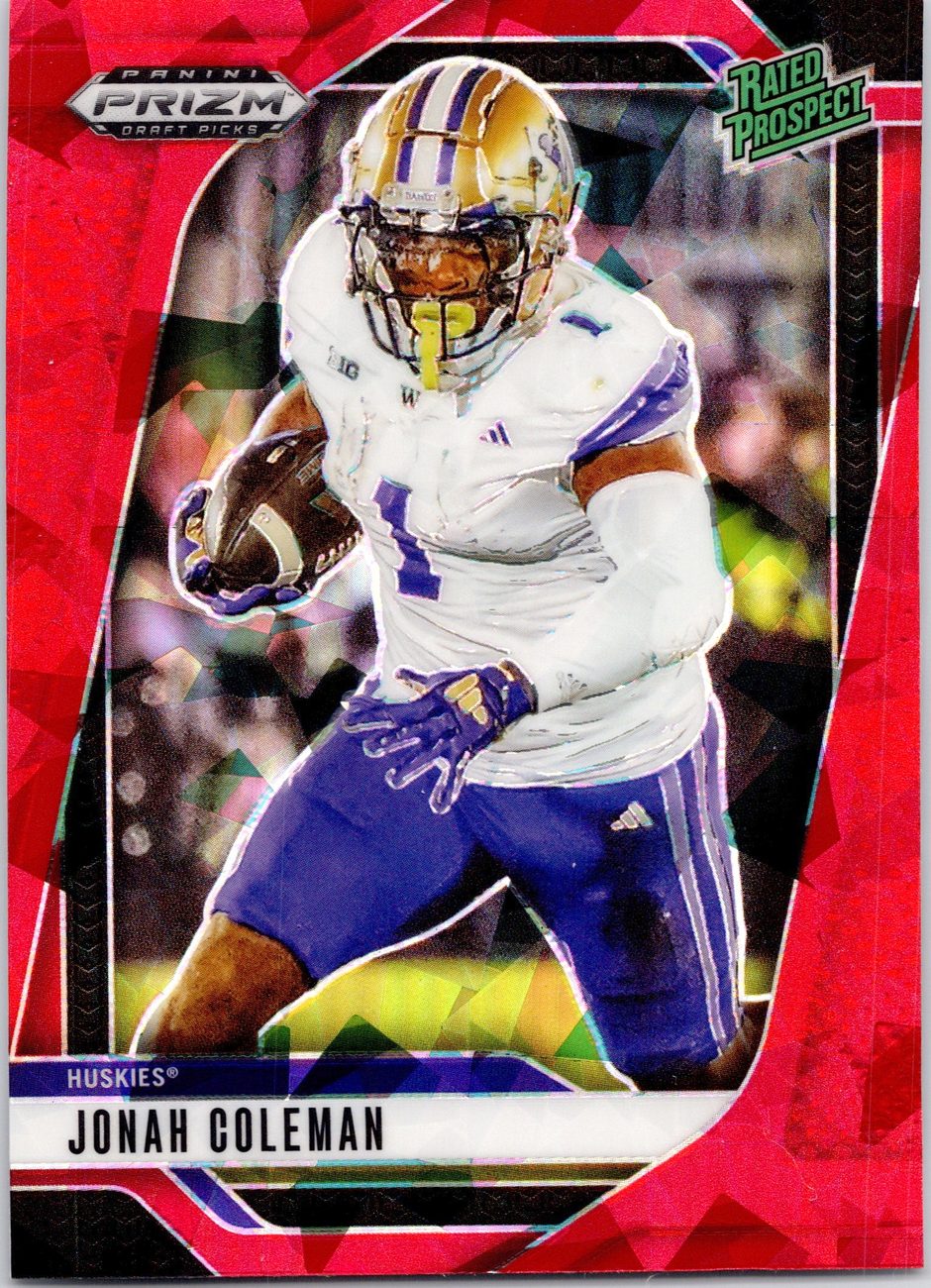2025 Prizm Draft Picks RED CRACKED ICE Skill Lot x8 - Sampson, Kaleb Johnson