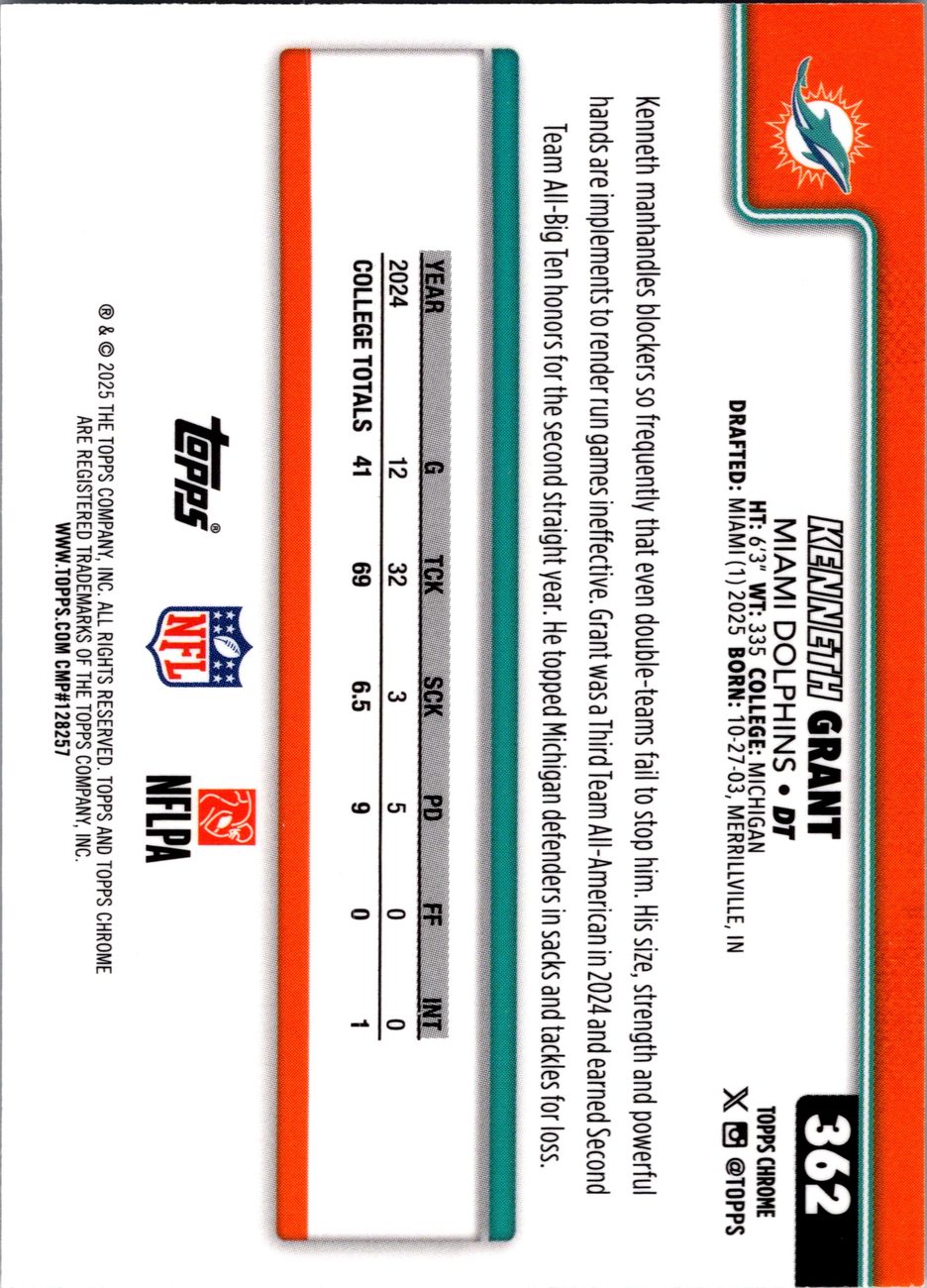 2025 Topps Chrome Rookie Defense Lot x10 - Jalon Walker, Stewart, Barron RC