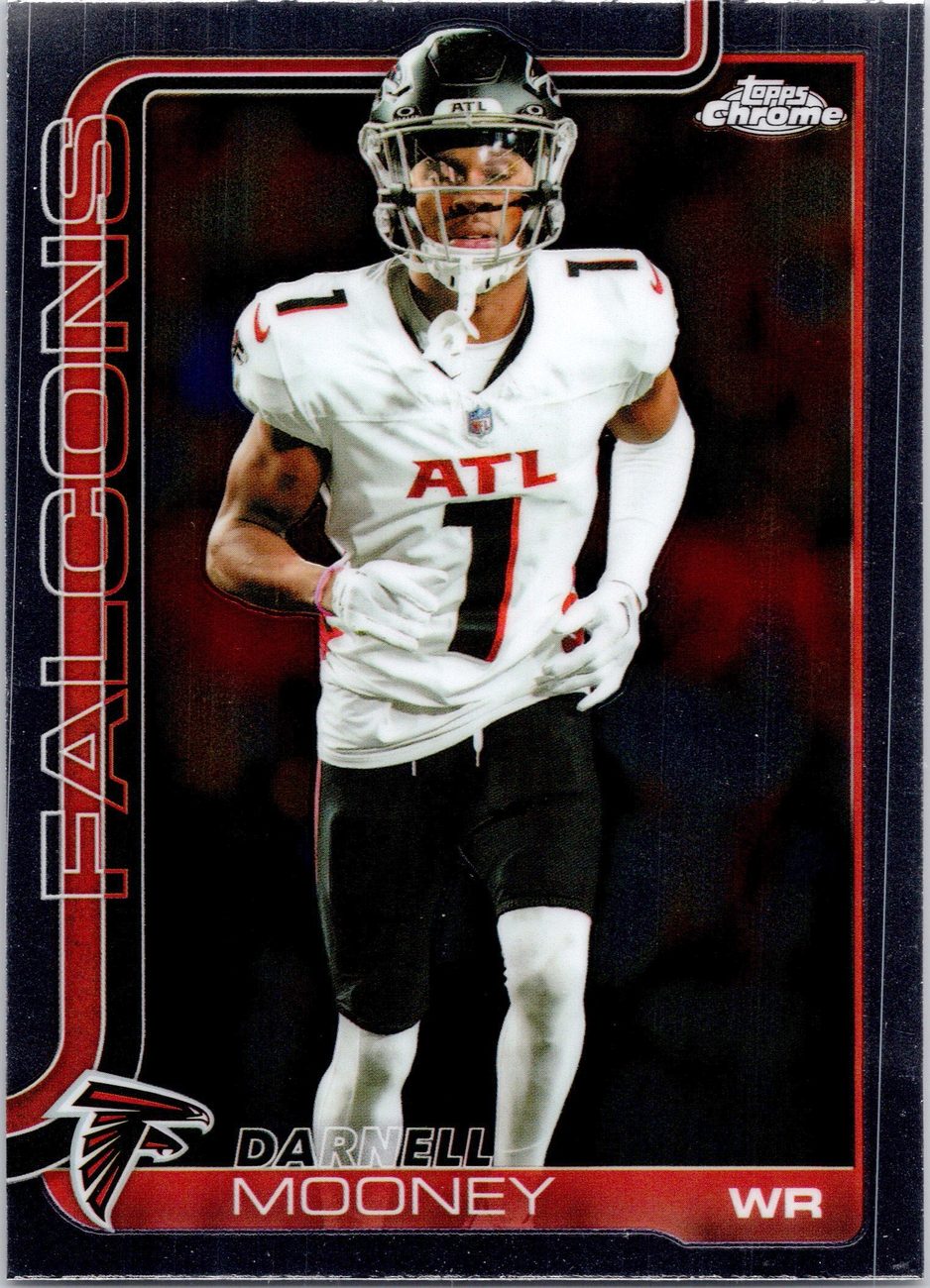 2025 Topps Chrome WR Lot x9 - Shakir, Pearsall, Downs, Doubs, Mooney