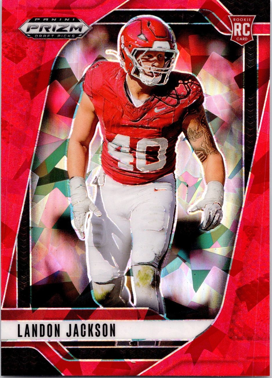 2025 Prizm Draft Picks RED CRACKED ICE Defense Lot x8 - Tuimoloau, W.Johnson
