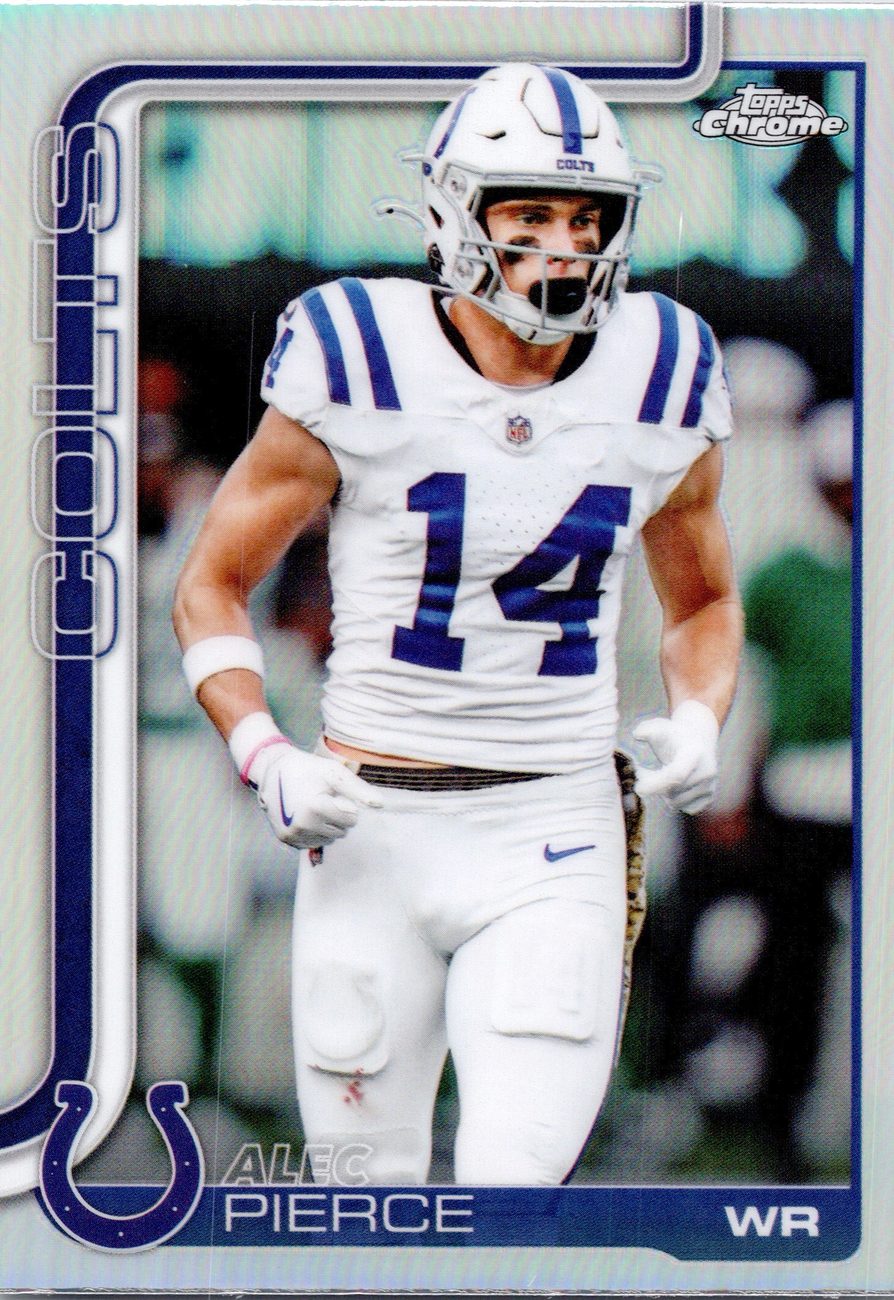 2025 Topps Chrome WR Lot x9 - Shakir, Pearsall, Downs, Doubs, Mooney