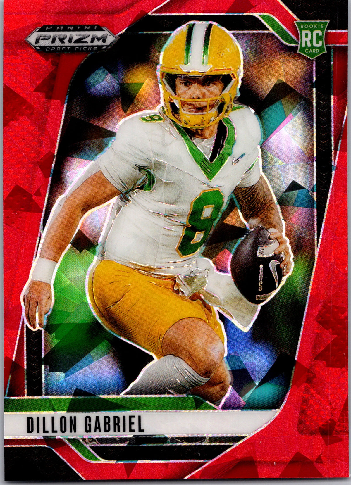 Dillon Gabriel Red Cracked Ice front