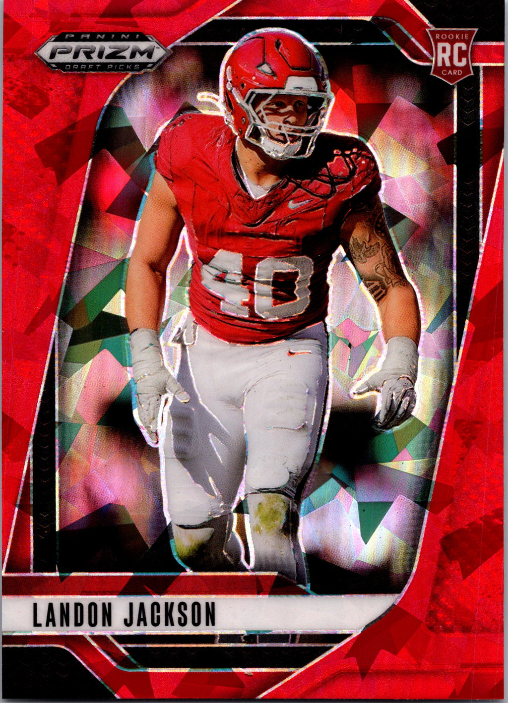 Landon Jackson Red Cracked Ice front