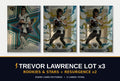 Trevor Lawrence 3-Card Lot cover - Rookies & Stars, Resurgence x2