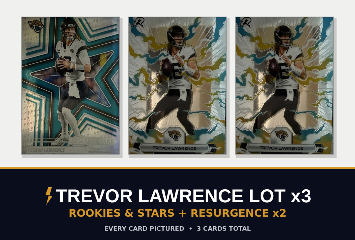 Trevor Lawrence 3-Card Lot cover - Rookies & Stars, Resurgence x2