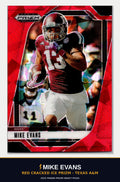 Mike Evans Red Cracked Ice Prizm - Texas A&M