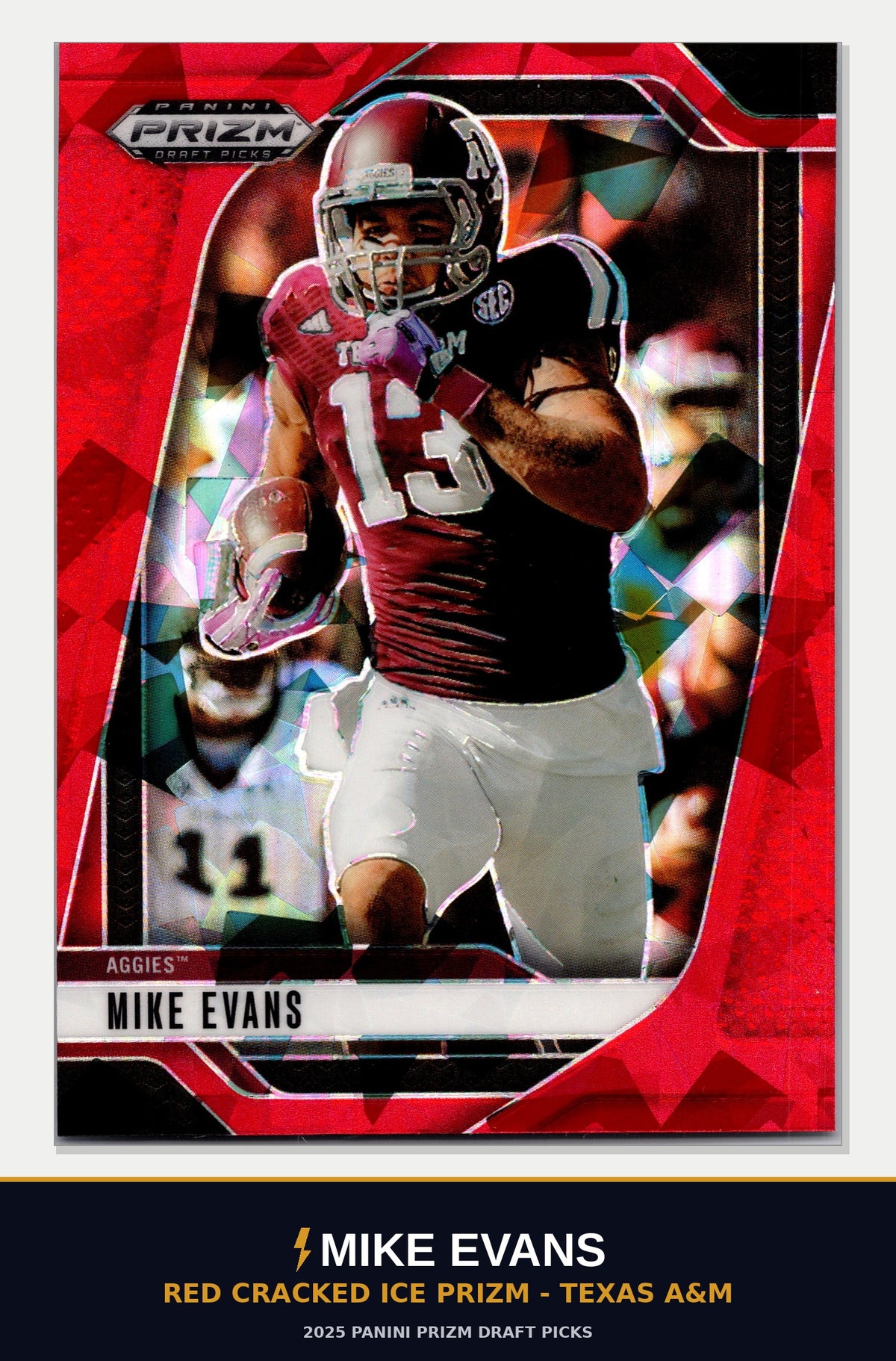 Mike Evans Red Cracked Ice Prizm - Texas A&M