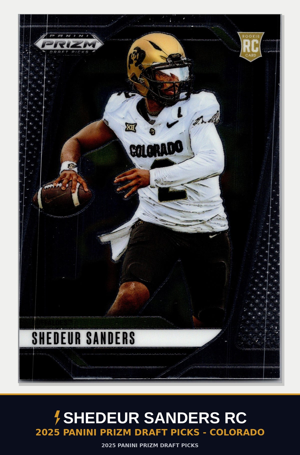 Shedeur Sanders RC 2025 Panini Prizm Draft Picks - Colorado