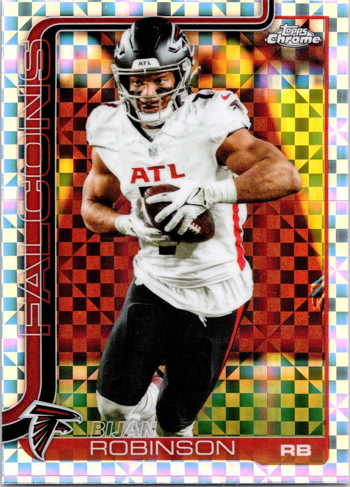 Bijan Robinson 2025 Topps Chrome X-FRACTOR Atlanta Falcons RB
