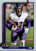 Derrick Henry 2025 Topps Chrome Baltimore Ravens RB