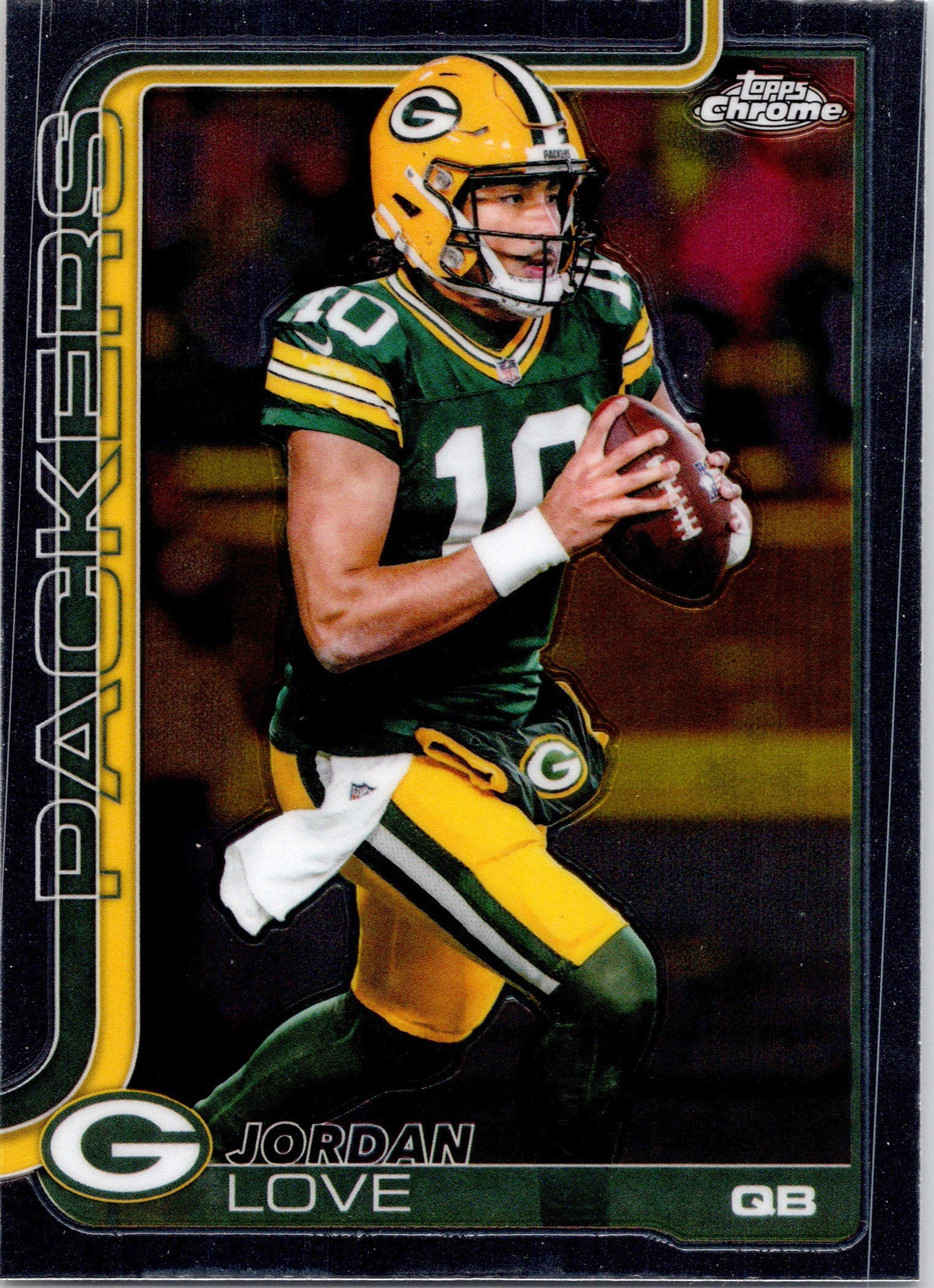 Jordan Love 2025 Topps Chrome Green Bay Packers QB