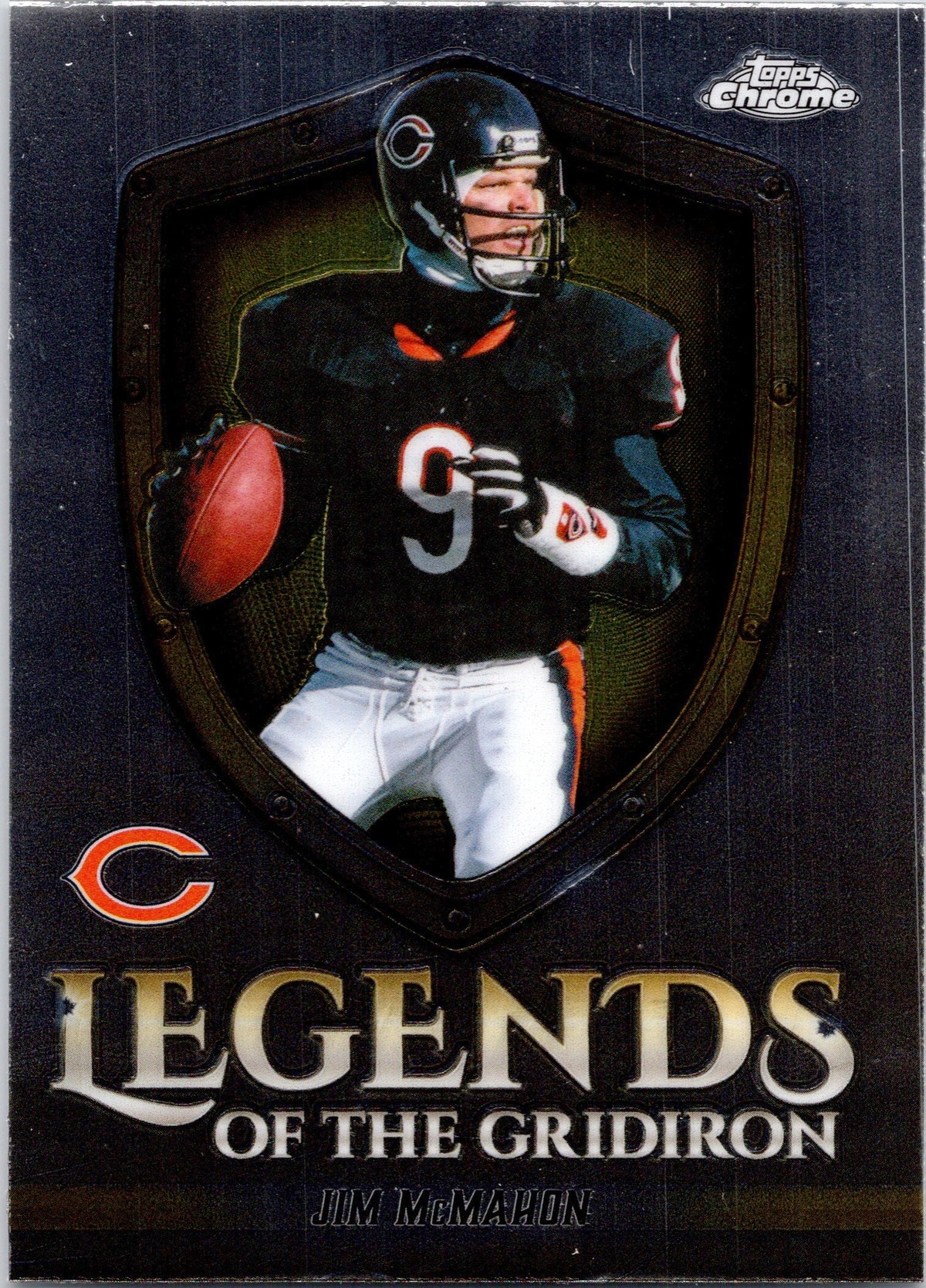 Jim McMahon 2025 Topps Chrome LEGENDS OF THE GRIDIRON Bears Insert